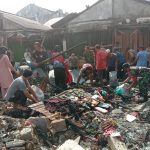 Kodim 0426 Tuba Melalui Koramil 426-04 Banjar Agung Adakan Acara Bakti Sosial Pasca Kebakaran Pasar Unit Dua