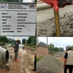 Bangunan Rabat Beton Desa Mekar Sari Diduga Tidak Sesuai RAB