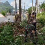 Babinkamtibmas Ahmad Latupono Adakan Kerja Bakti Bersama Masyarakat