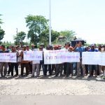 Polres Lampung Timur Amankan Unjuk Rasa Di Kantor Bupati Kabupaten Lampung Timur