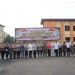 Kapolda Lampung Pimpin Apel Gelar Pasukan Pengaman Ops Lilin Krakatau 2022.