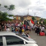 Laskar Lampung Dan Sejumlah Elemen Masyarakat Gelar Aksi Minta Kapolda Bebaskan Ketua RT Wawan.