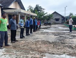 Aparatur Desa Sungai Buaya Adakan Kegiatan Apel Pagi Secara Rutin Guna Untuk Peningkatan Kedisiplinan Dalam Bekerja.