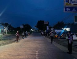 Cegah Balap Liar, Samapta Polres Tulang Bawang Gelar Patroli Sahur di Dua Lokasi Berbeda.