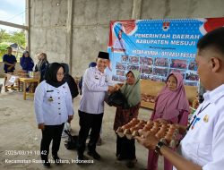 Pemkab Mesuji Adakan Pasar Murah di Desa Sidang Kurnia Agung.