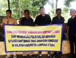 Tokoh Masyarakat Desa Gunung Sari Lampura Komitmen Jaga Kamtibmas Aman