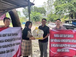 Personil Dit Intelkam Polda Lampung Silaturahmi Dengan Perwakilan Kelompok Adat Marga Buay Bahuga 