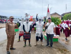 Dalam Rangka HUT RI Ke – 80,Desa Sungai Buaya Adakan Karnaval.