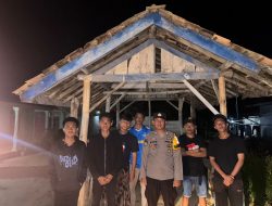 Babinkamtibmas Agus S Sudirman,S.H.Aktip Lakukan Pemantauan Pada Pos Roda Dalam Desa Binaan.