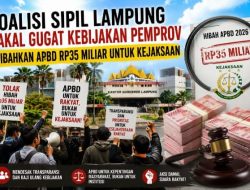 Koalisi Sipil Lampung Soroti Hibah Rp35 Miliar ke Kejaksaan, Siapkan Aksi di Kantor Gubernur